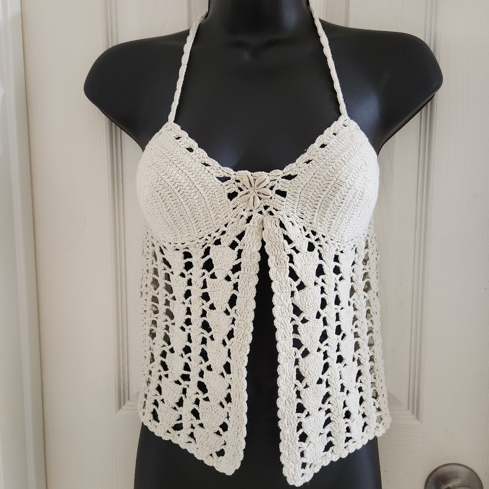 Vintage Crochet Halter Top